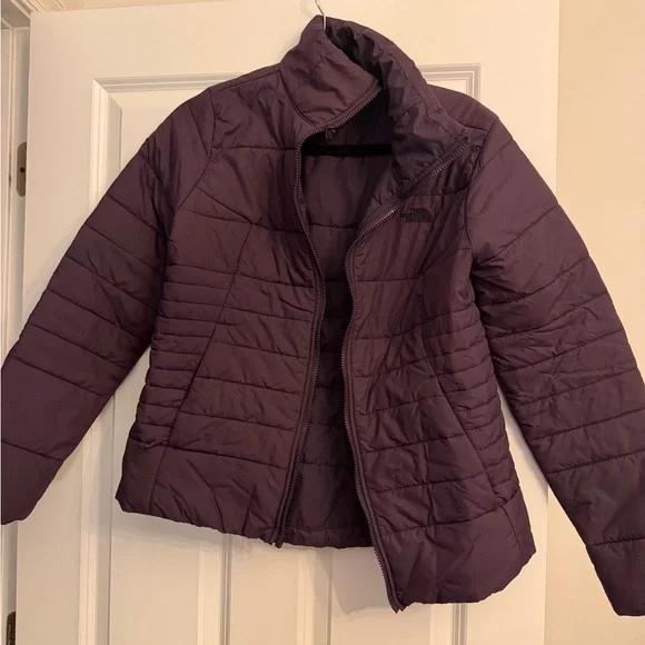The North Face Women's Dark Purple Puffer Jacket - Picture 1 of 5